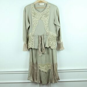 Vintage Fairy Top Skirt Set Lace Romantic Shabby Chic Boho‎ Feminine Poet Y2K 4